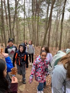 Students Hiking Natures Classroom Field Trip 4th Grade