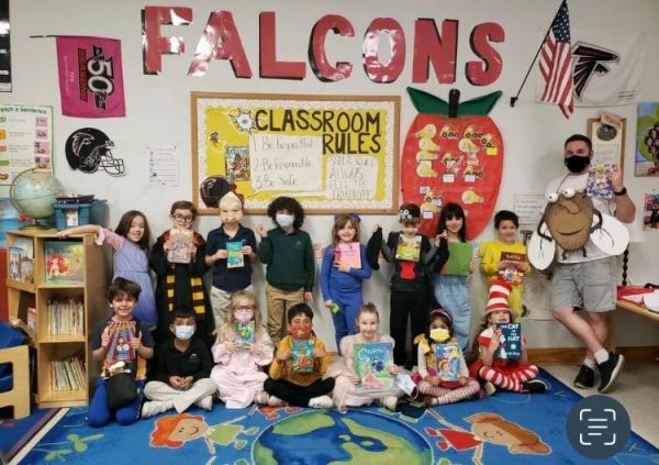 Private School elementary students book day