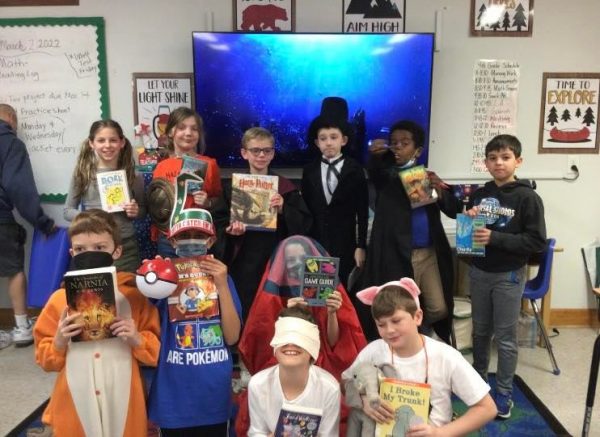 Wildcat Book Day students dressed as characters