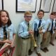 4th grade band students waiting to perform