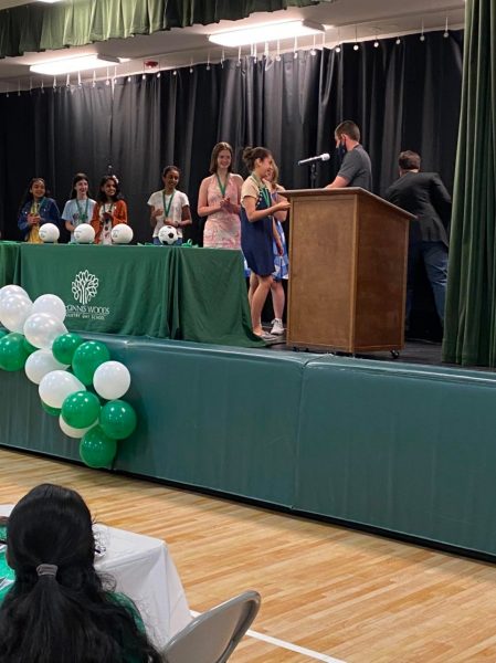 Awards at the Sports Banquet at MCW private school