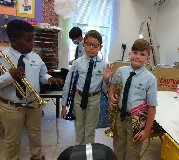 Trumpet player student