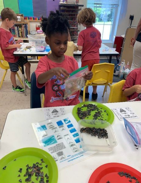 Sharks Teeth Activity at Summer Camp 2022 in South Forsyth County